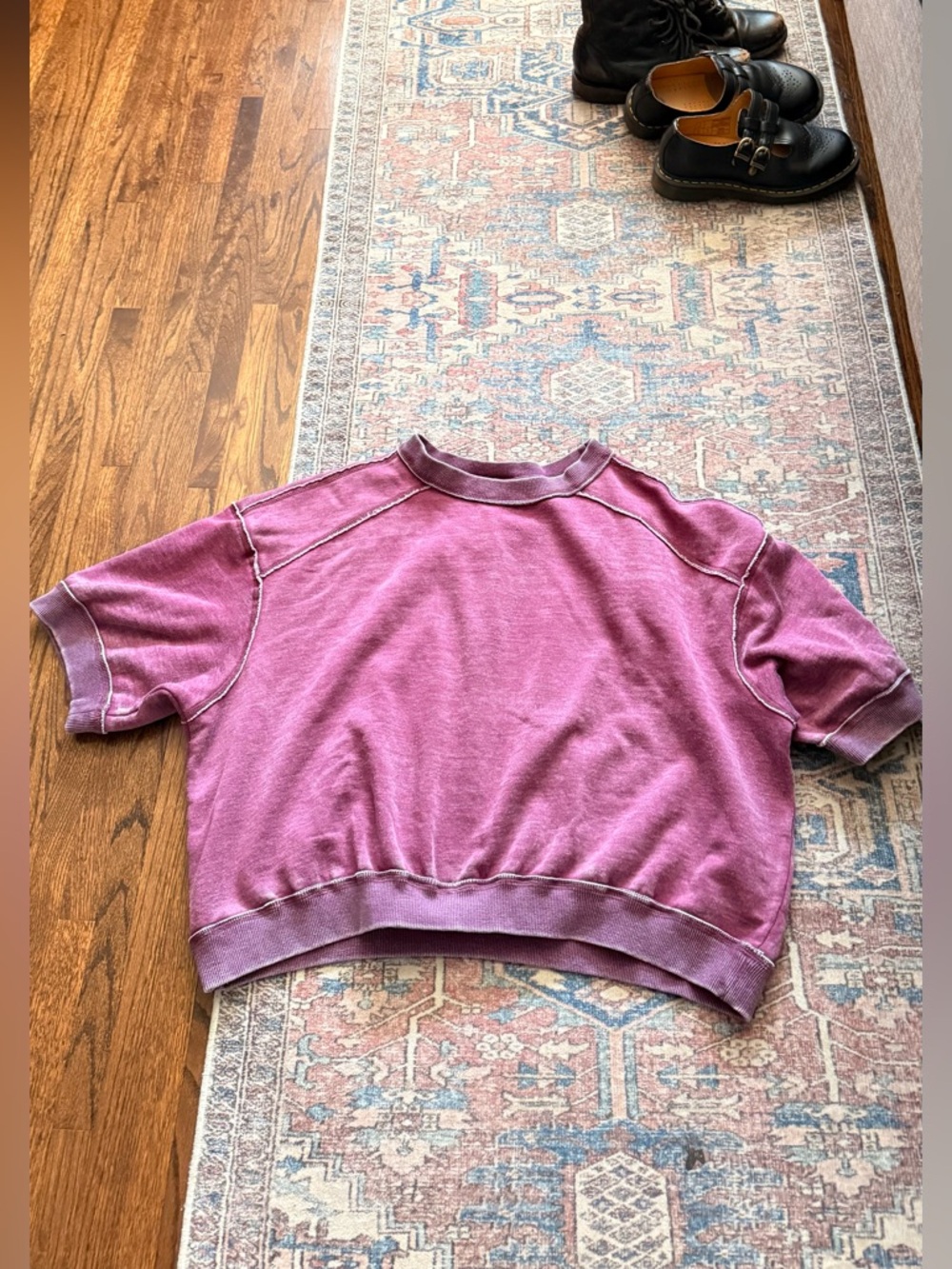 We The Free Everything Pullover Sweatshirt in Damson size small